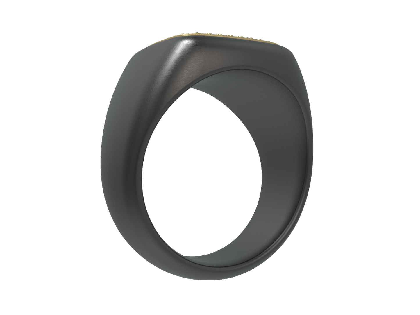 Valor Square Signet Ring 14K Gold