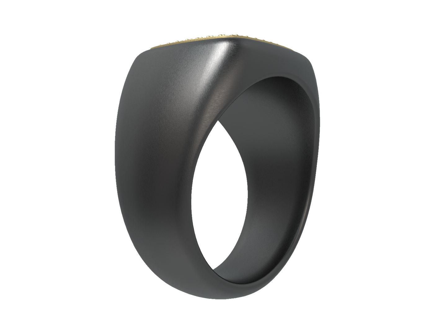 Valor Square Signet Ring 14K Gold