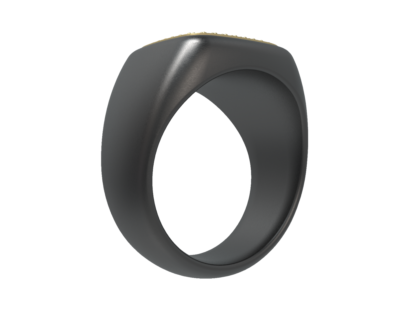 Valor Square Signet Ring 14K Gold