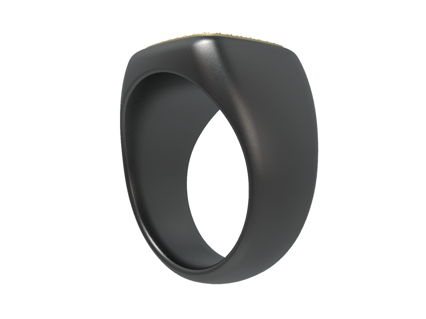 Valor Square Signet Ring 14K Gold