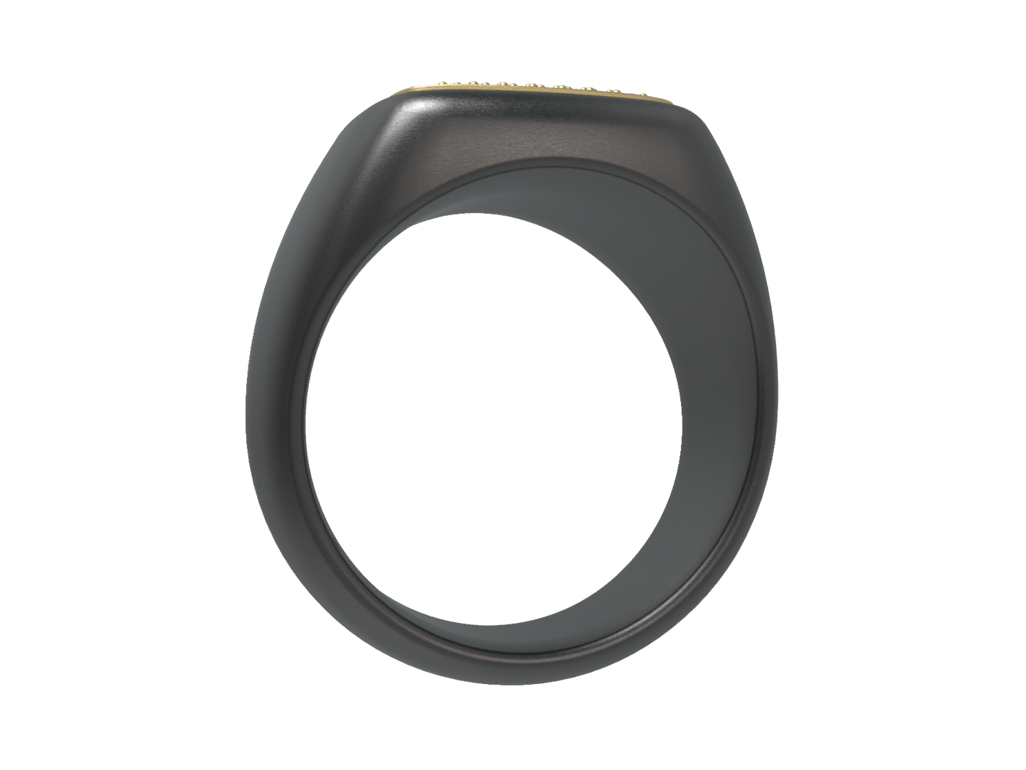 Valor Square Signet Ring 14K Gold