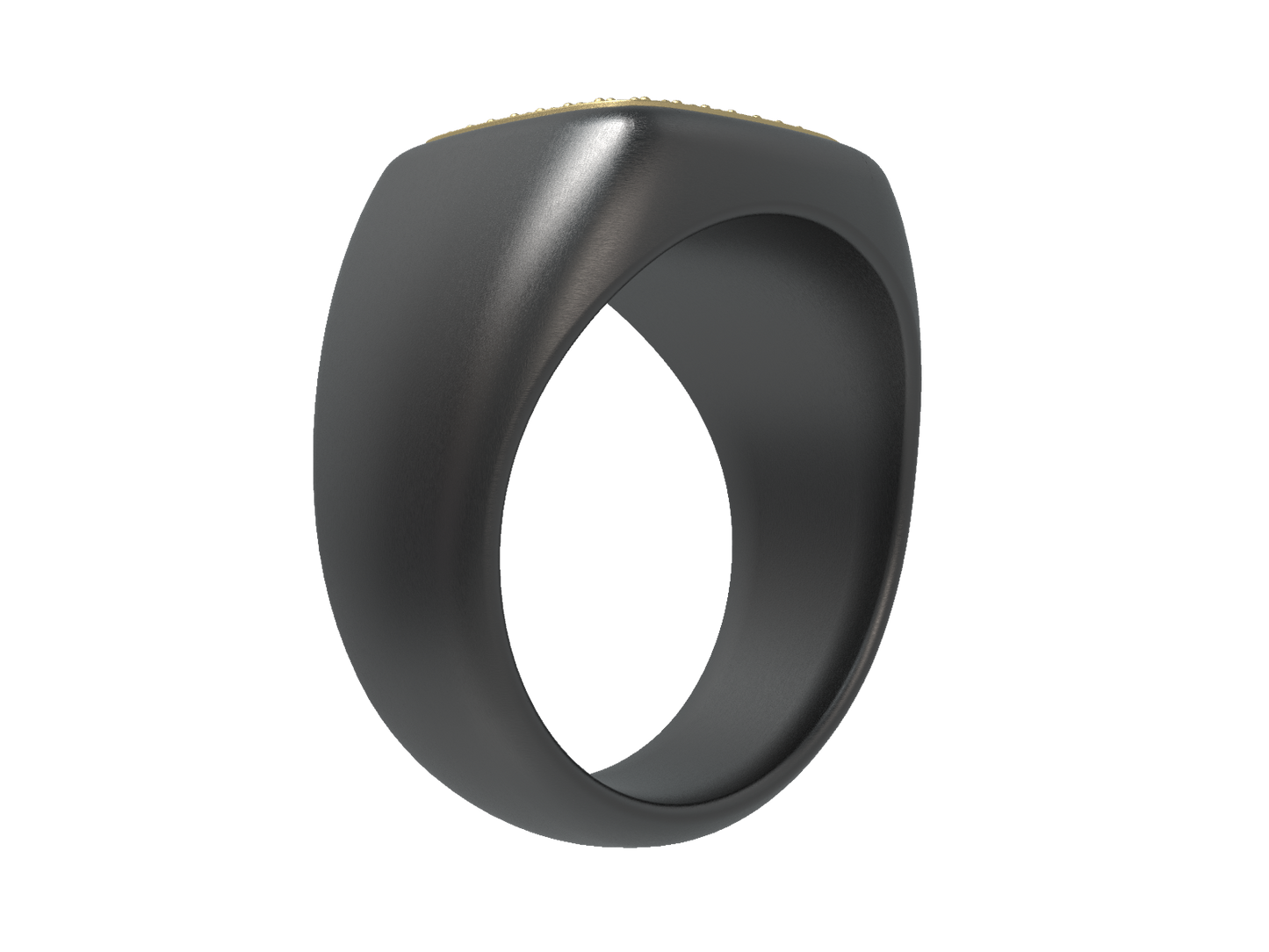 Valor Square Signet Ring 14K Gold