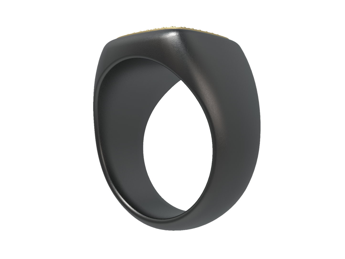 Valor Square Signet Ring 14K Gold