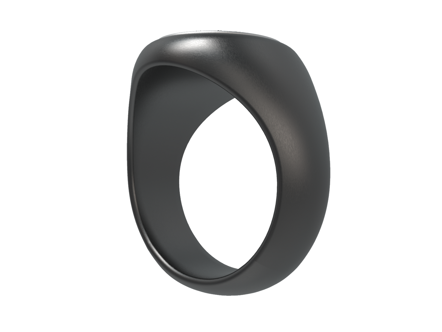 Tidal Oval Signet Ring