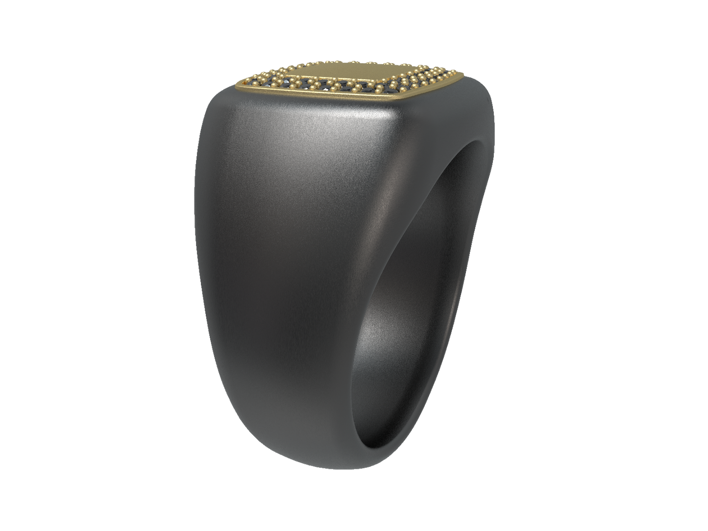 Valor Square Signet Ring 14K Gold