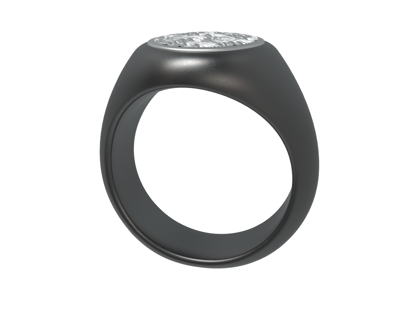 Tidal Oval Signet Ring