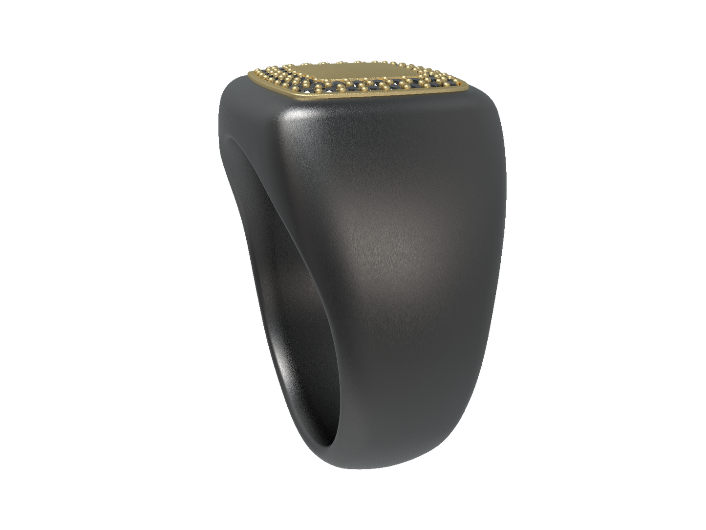 Valor Square Signet Ring 14K Gold