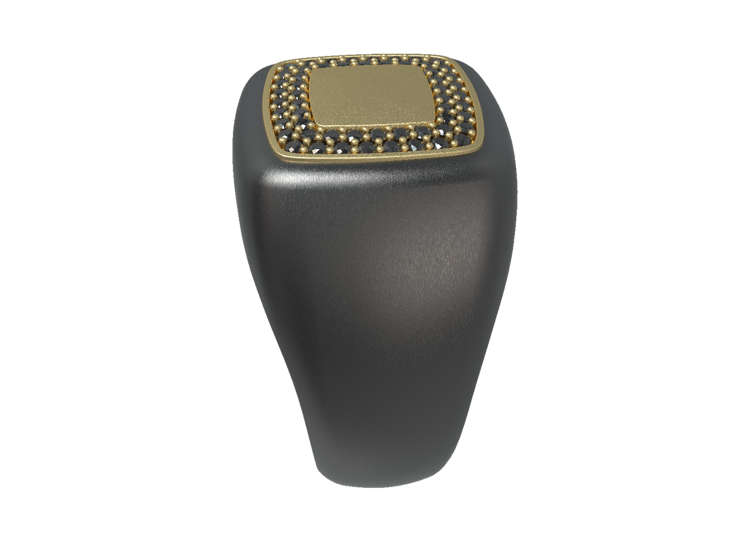 Valor Square Signet Ring 14K Gold