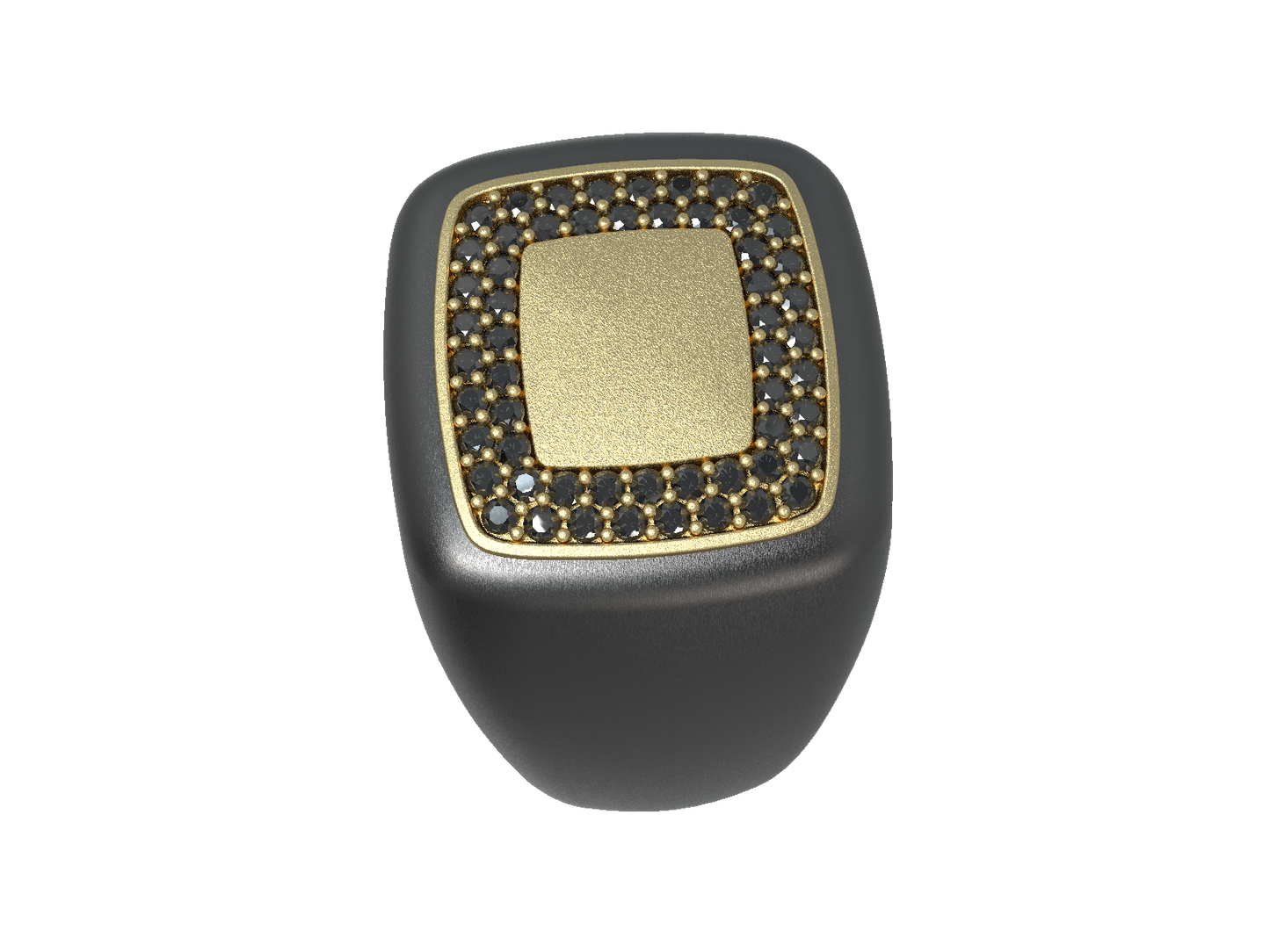 Valor Square Signet Ring 14K Gold