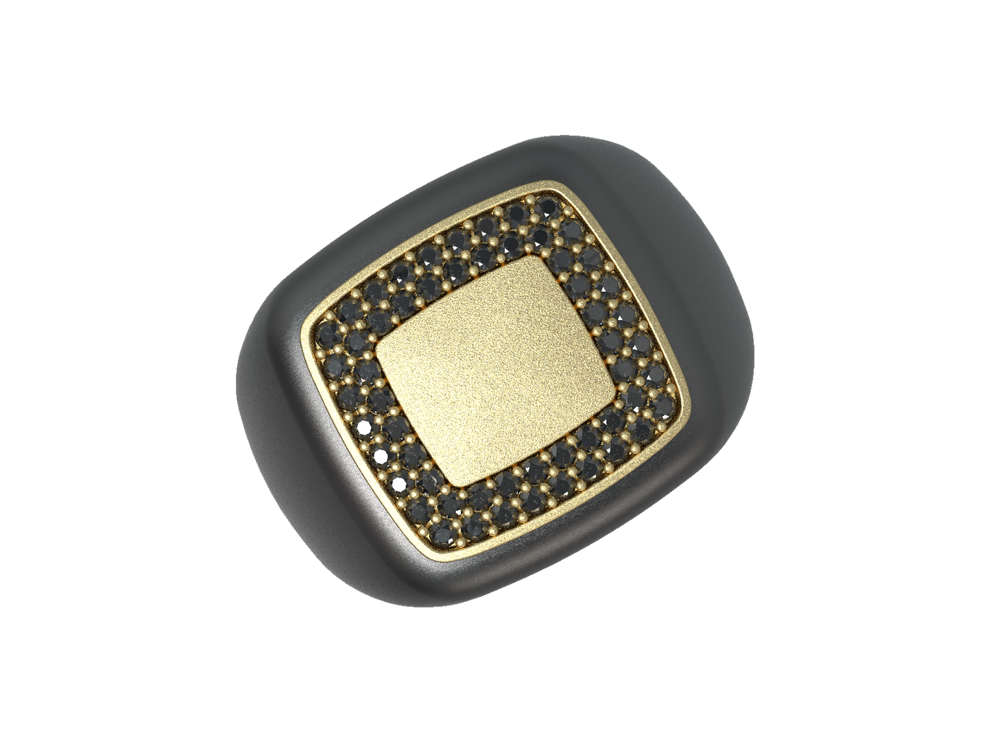 Valor Square Signet Ring 14K Gold