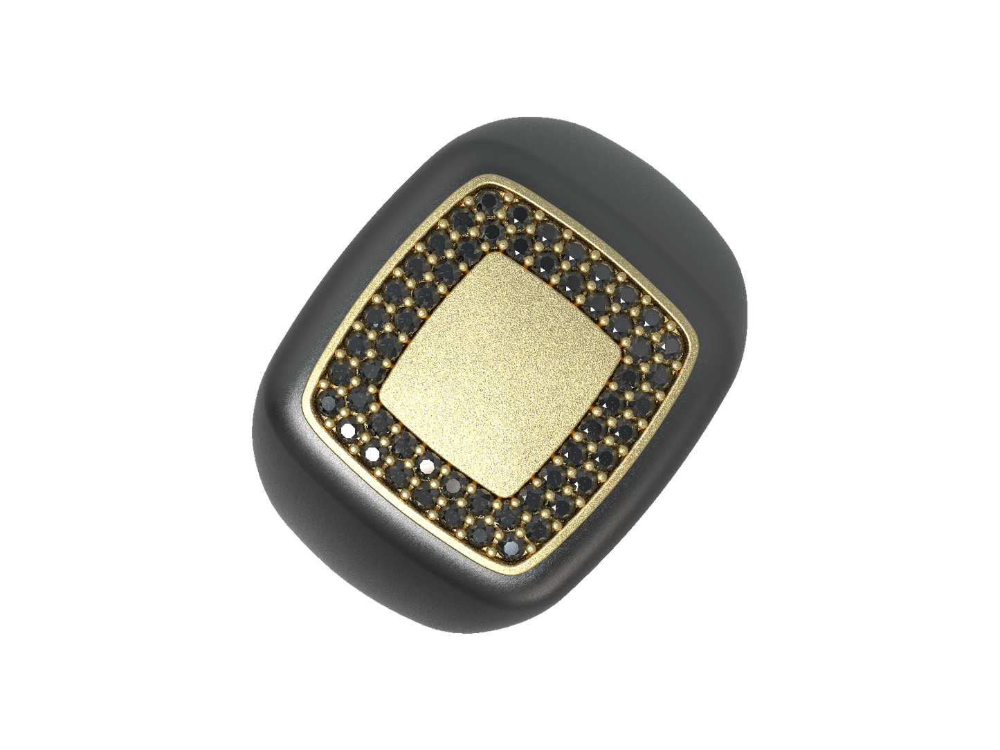 Valor Square Signet Ring 14K Gold