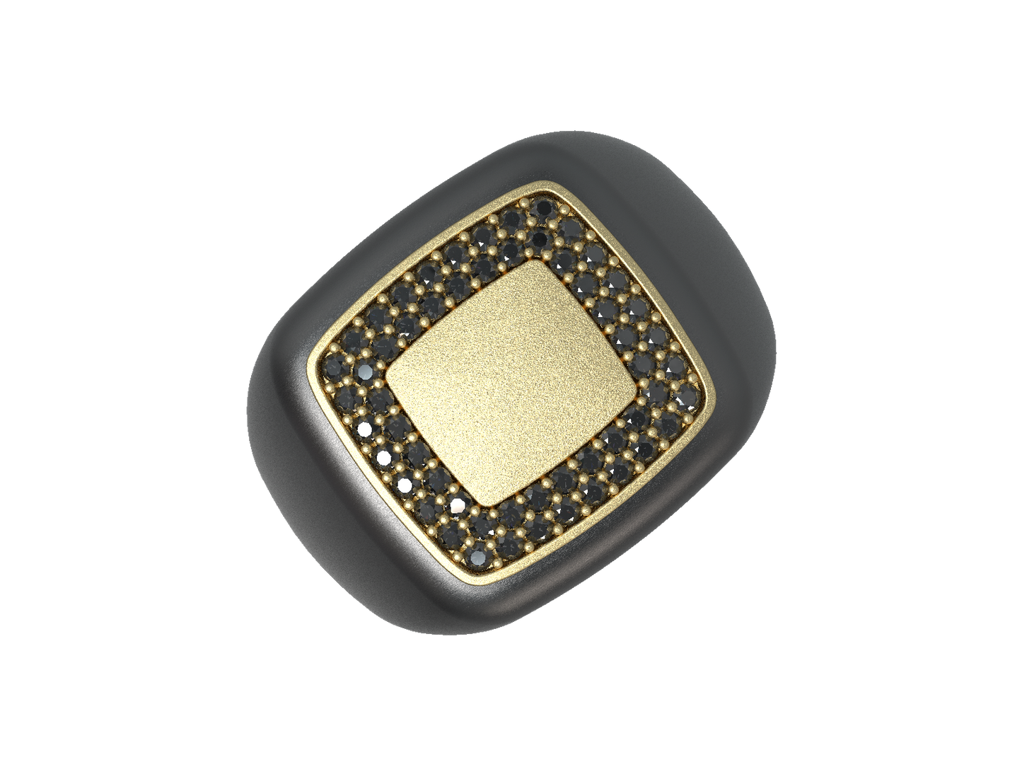 Valor Square Signet Ring 14K Gold