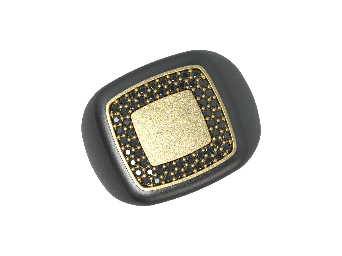 Valor Square Signet Ring 14K Gold