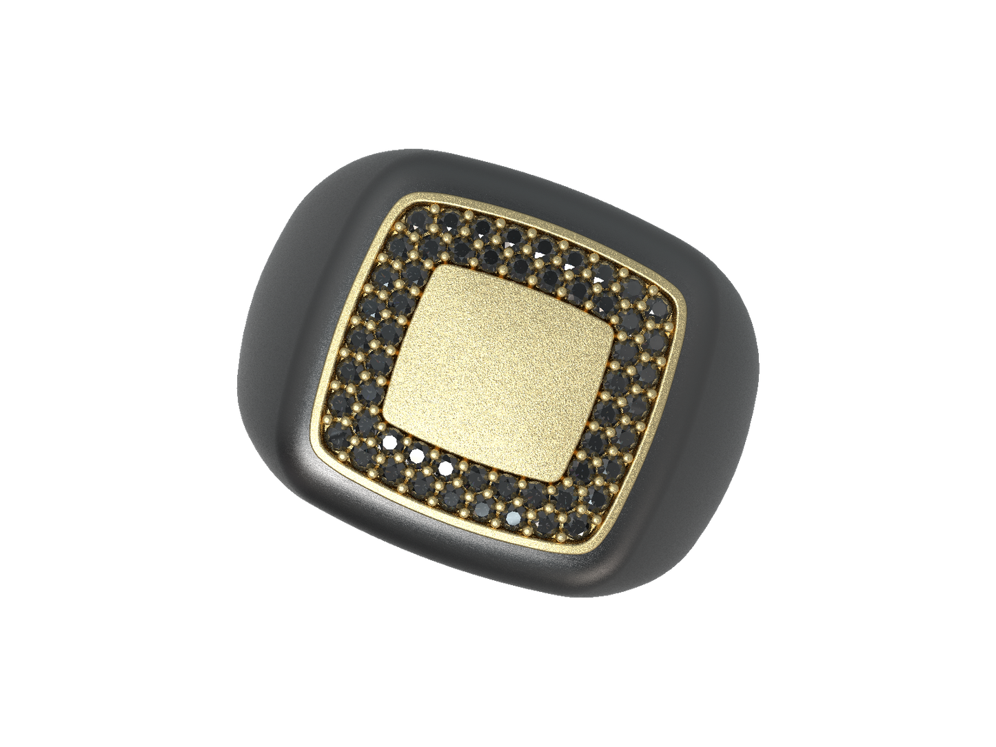 Valor Square Signet Ring 14K Gold