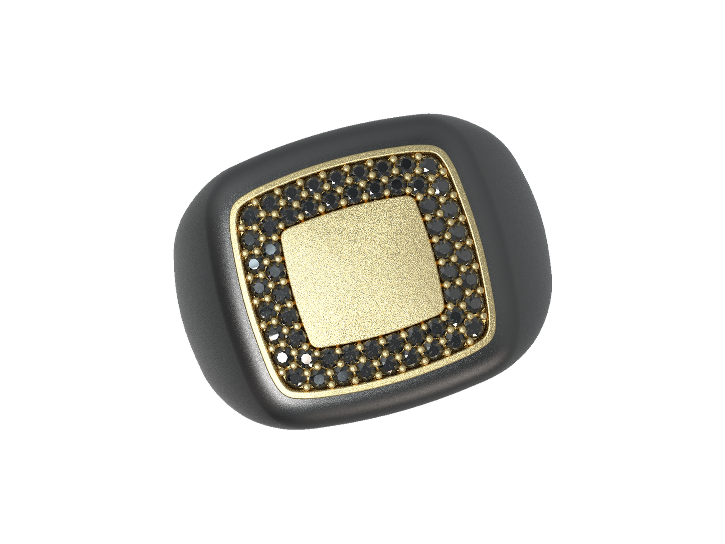 Valor Square Signet Ring 14K Gold