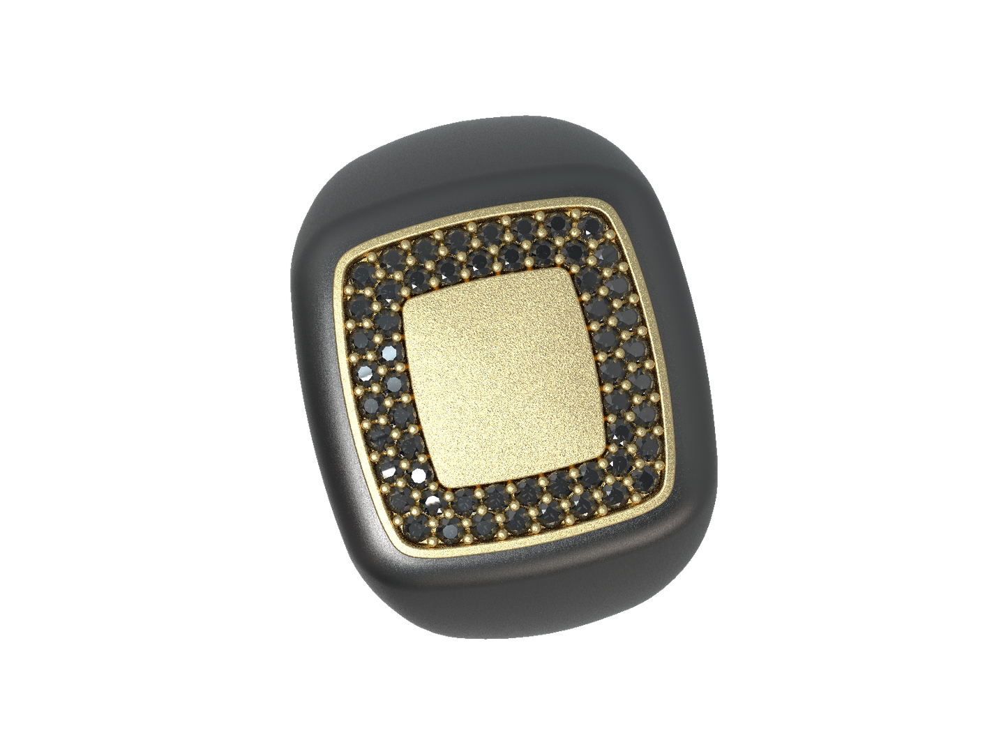 Valor Square Signet Ring 14K Gold