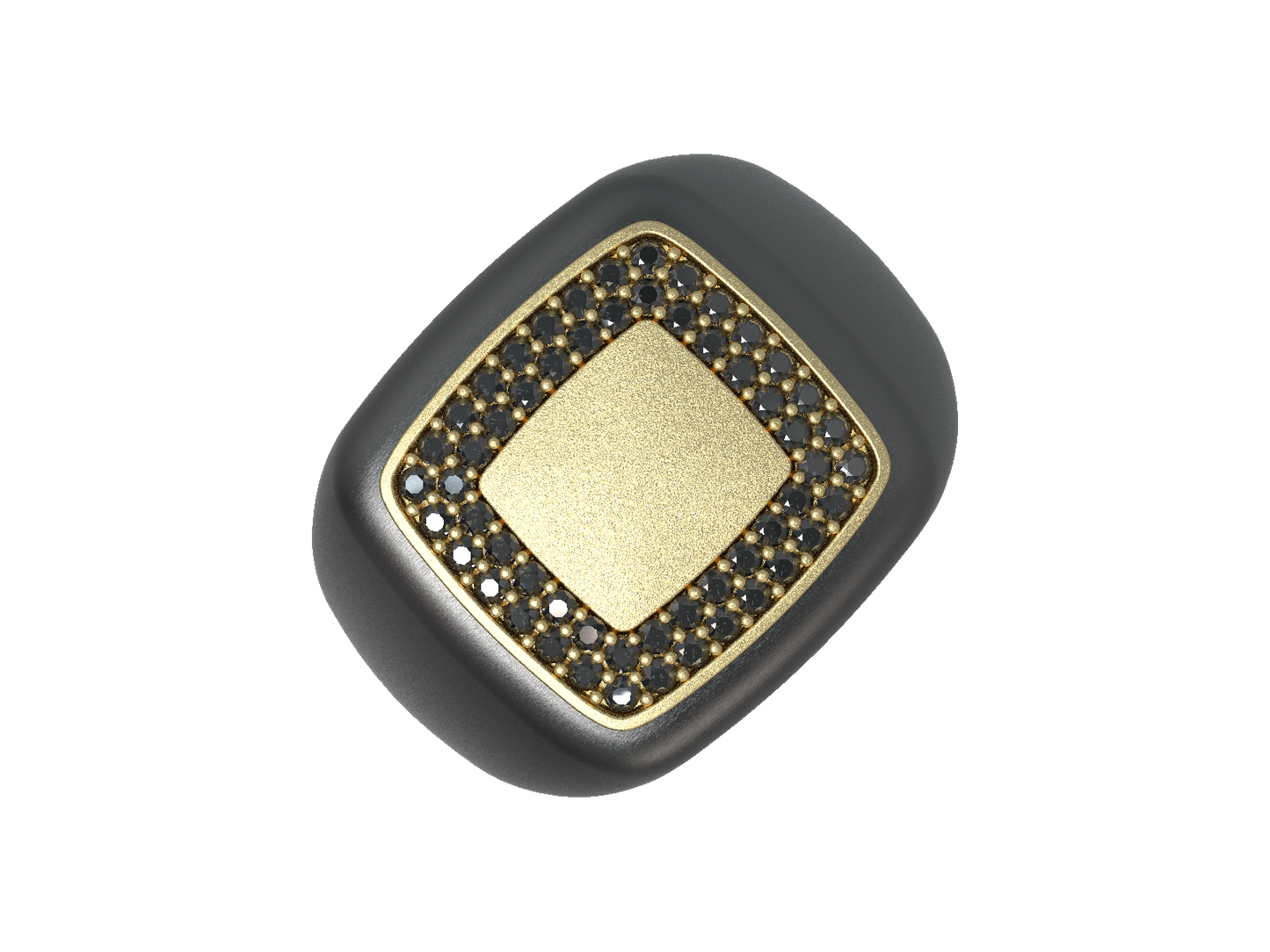 Valor Square Signet Ring 14K Gold