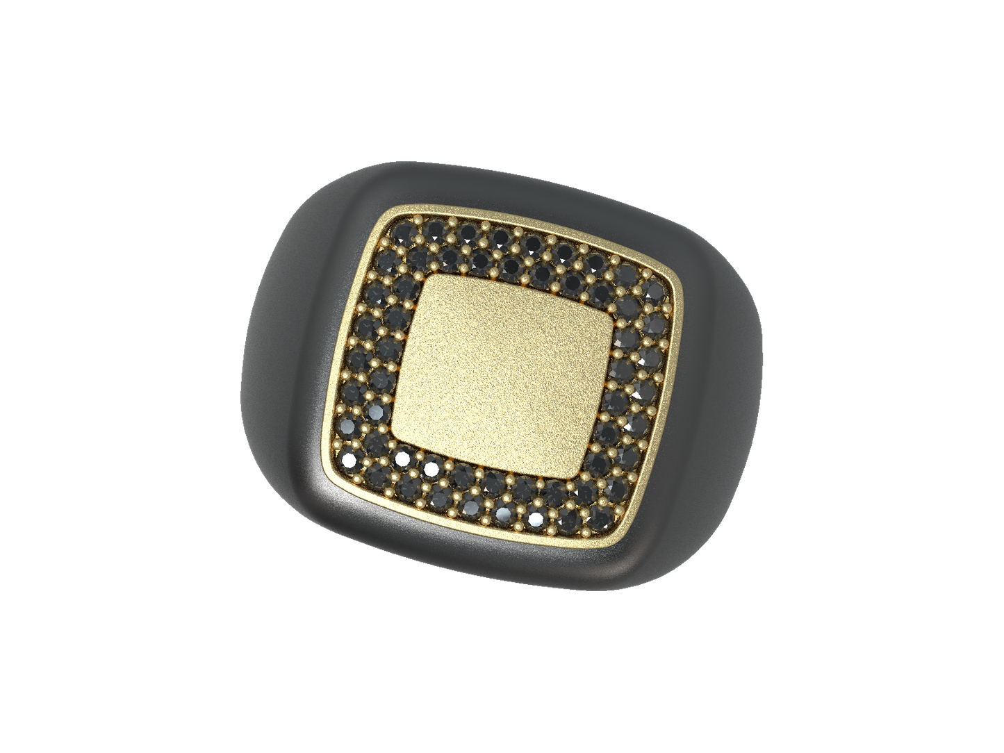 Valor Square Signet Ring 14K Gold