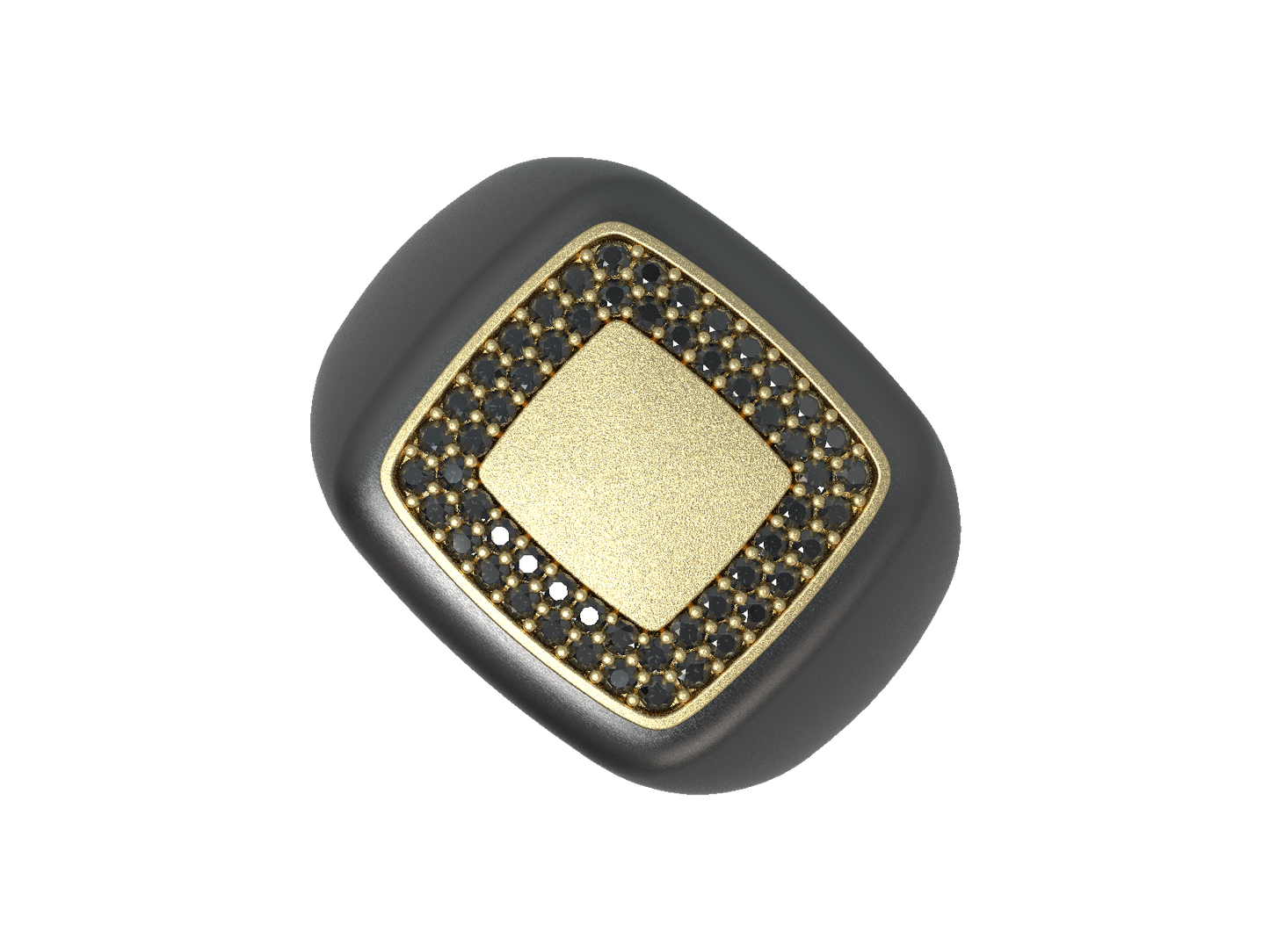 Valor Square Signet Ring 14K Gold