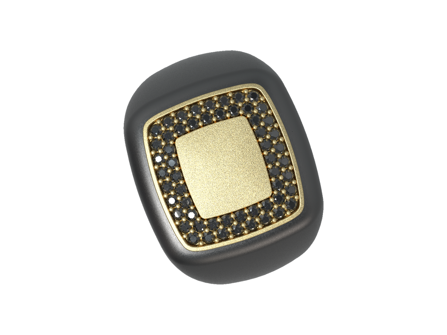 Valor Square Signet Ring 14K Gold